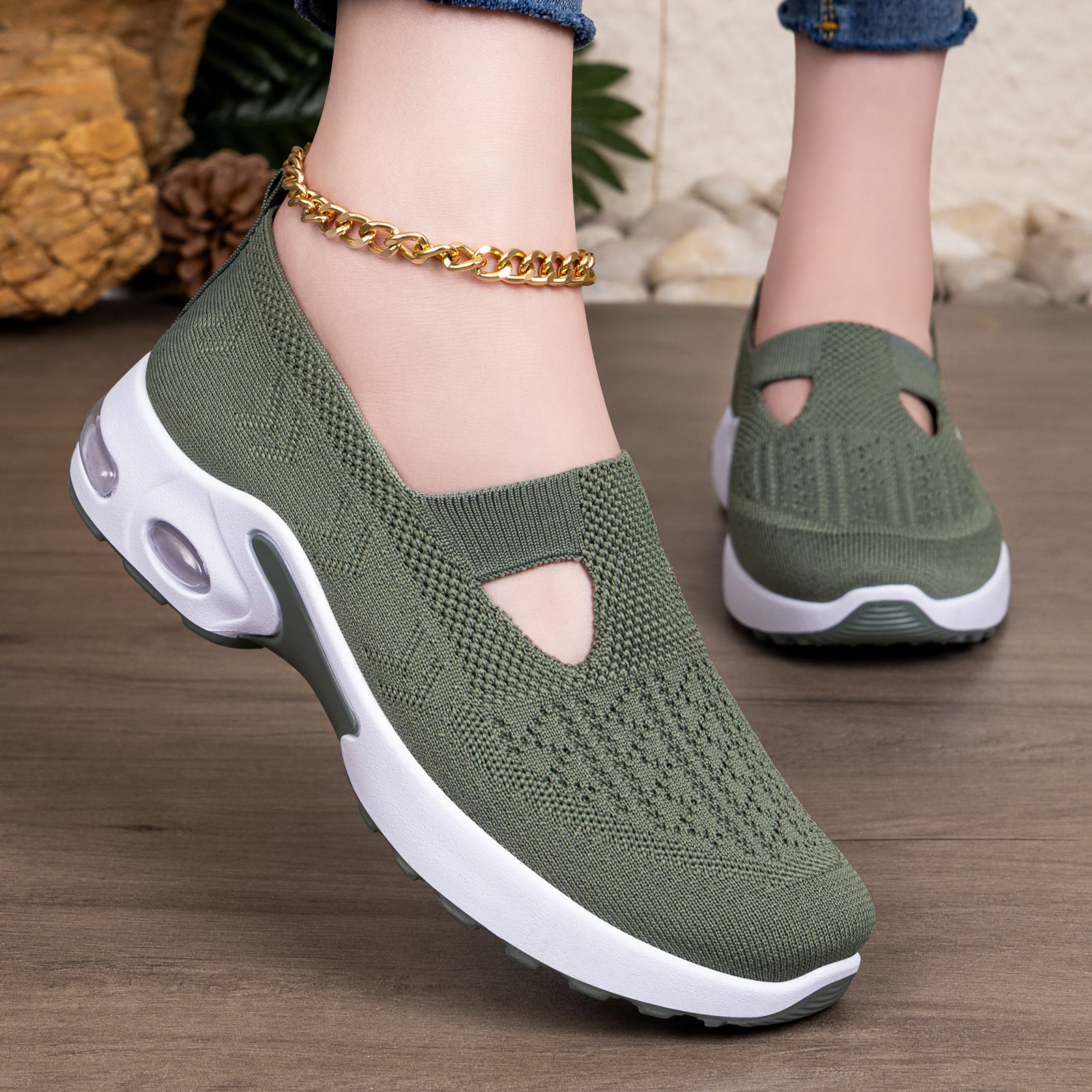 Round Toe Slip-Ons