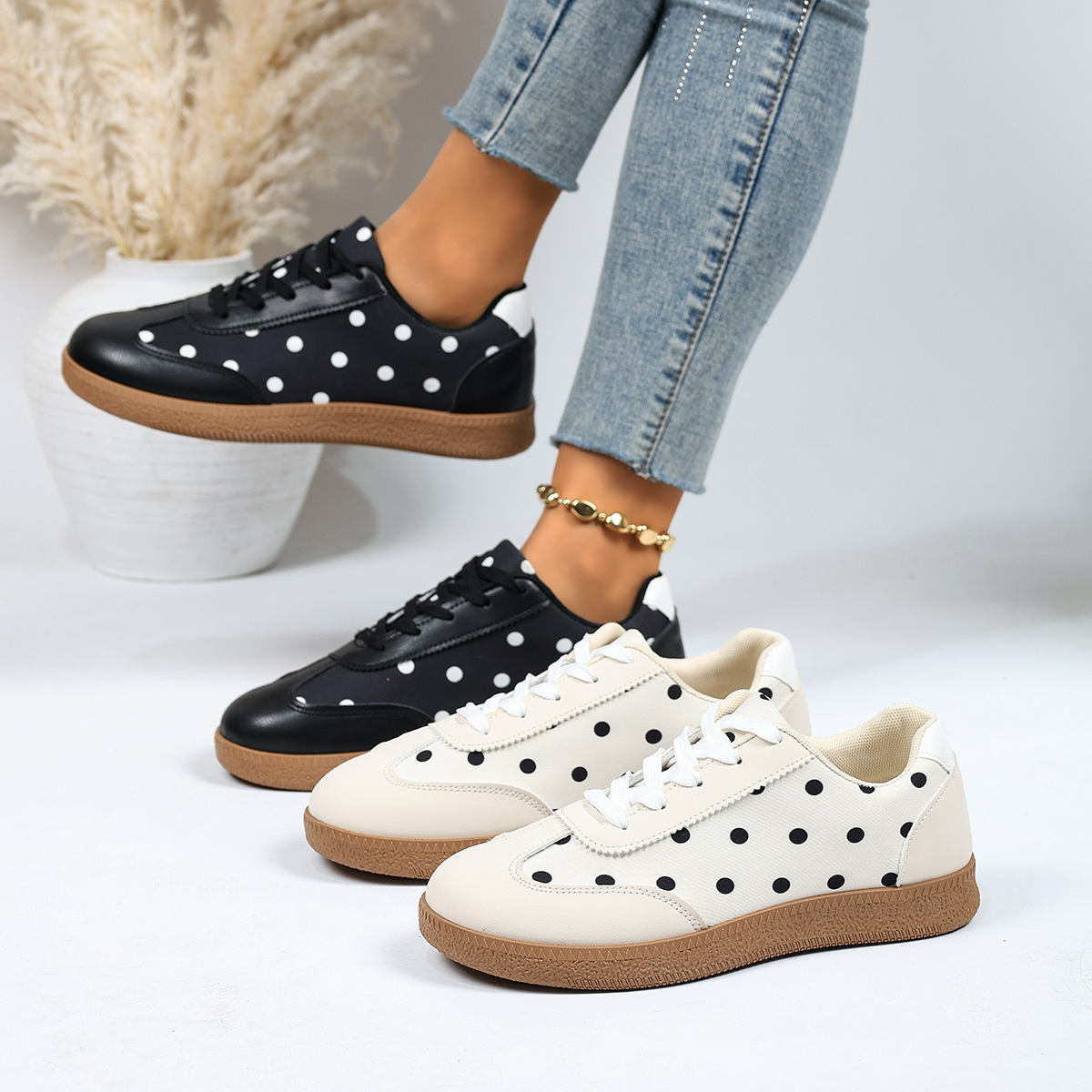 Polka Dot Casual Sneakers