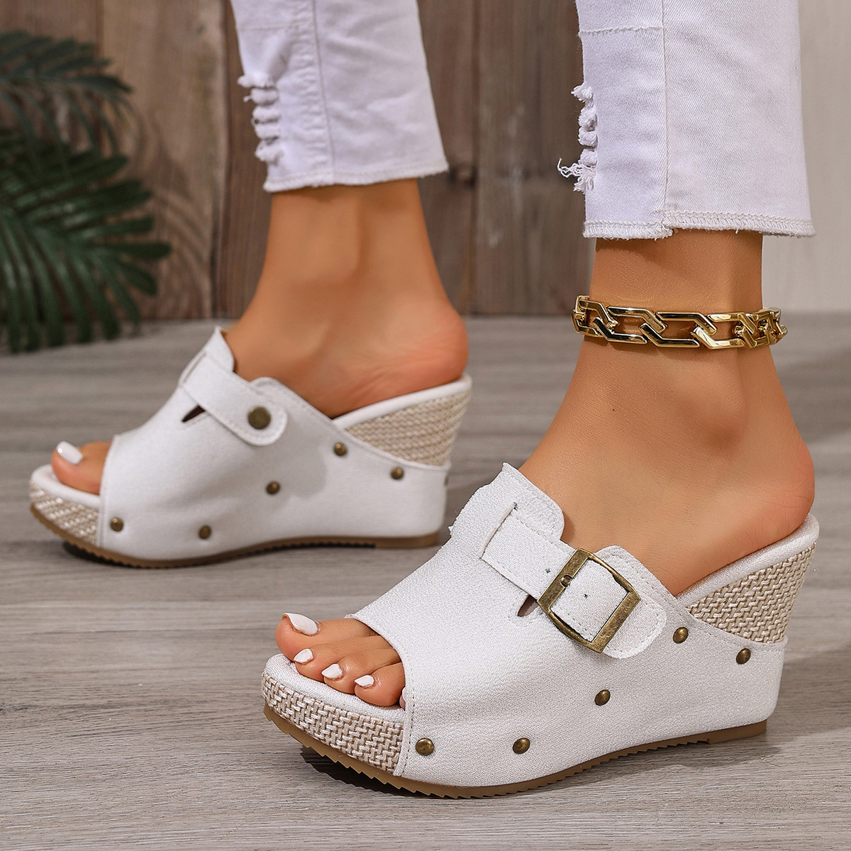 Open Toe Wedge Sandals