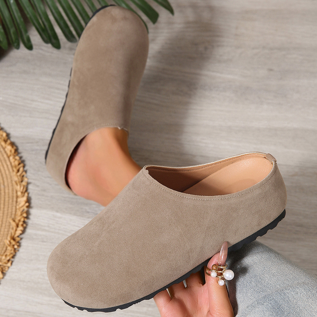 Round Toe Slip-Ons