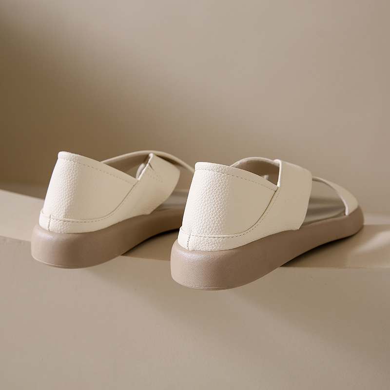 Crossover Platform Comfort Sandals