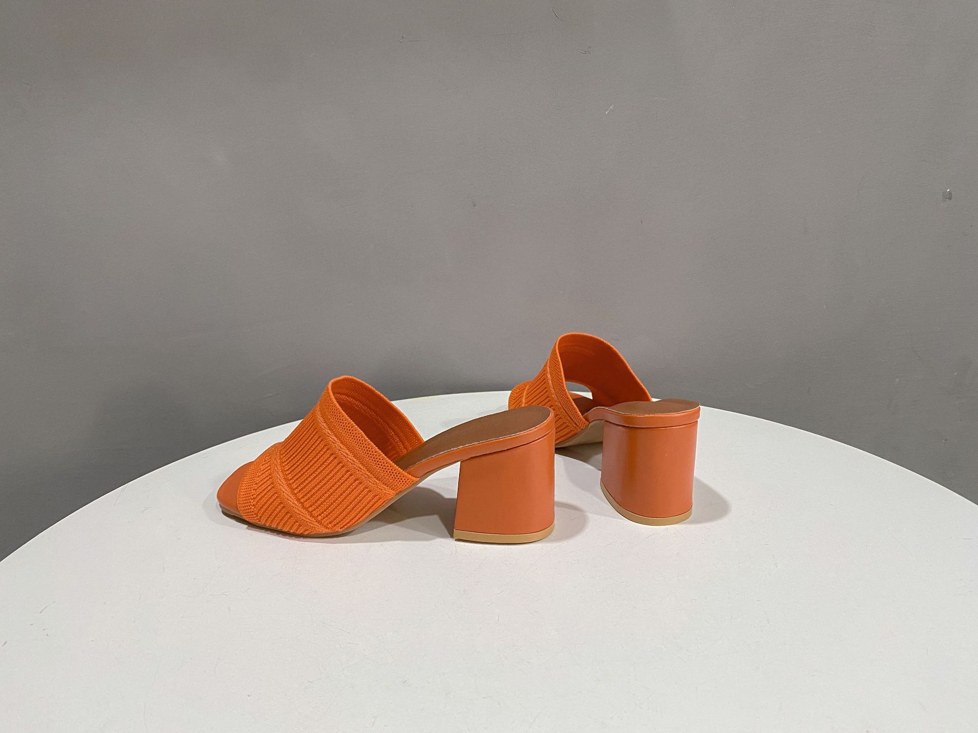 Open Toe Block Heels Sandals