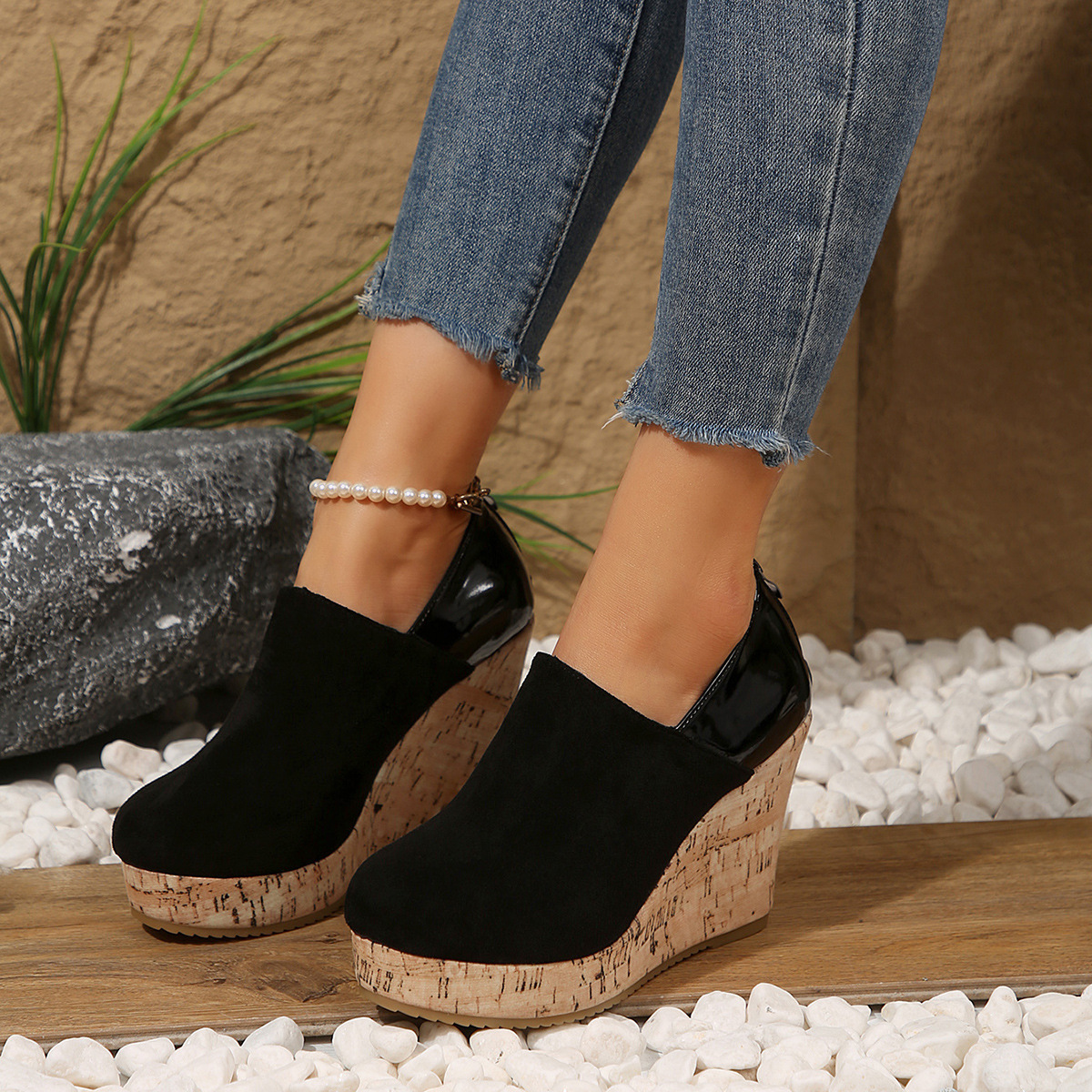Round Toe Slip-Ons