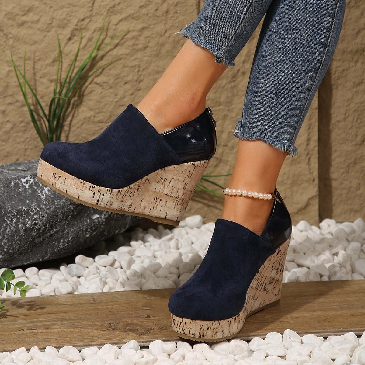 Round Toe Slip-Ons