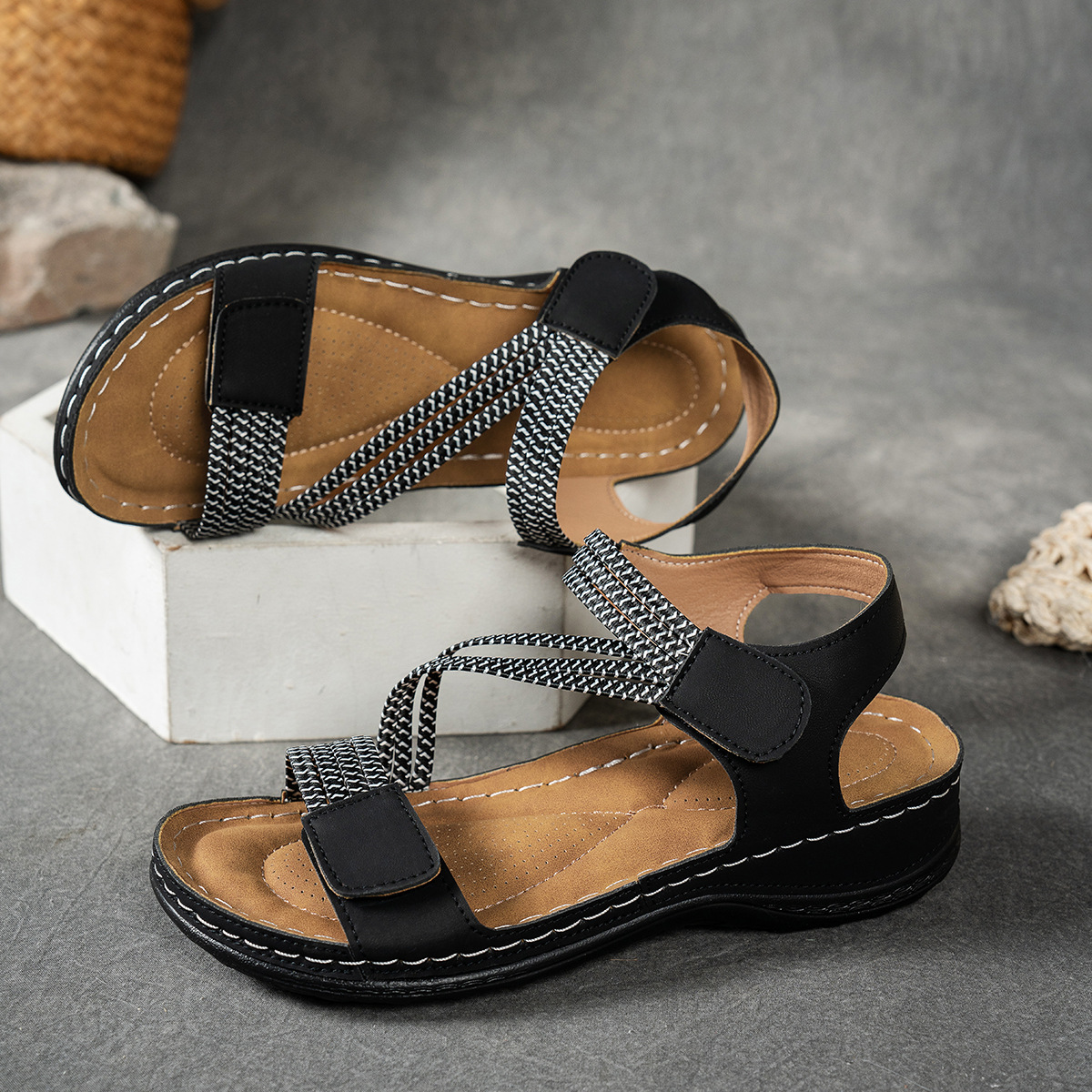 Open Toe Wedge Sandals