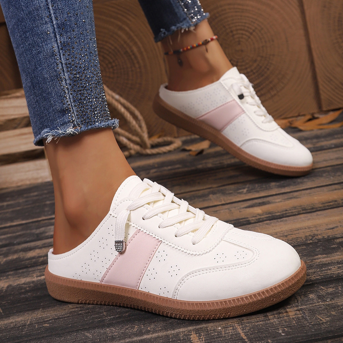 Round Toe Slip-Ons
