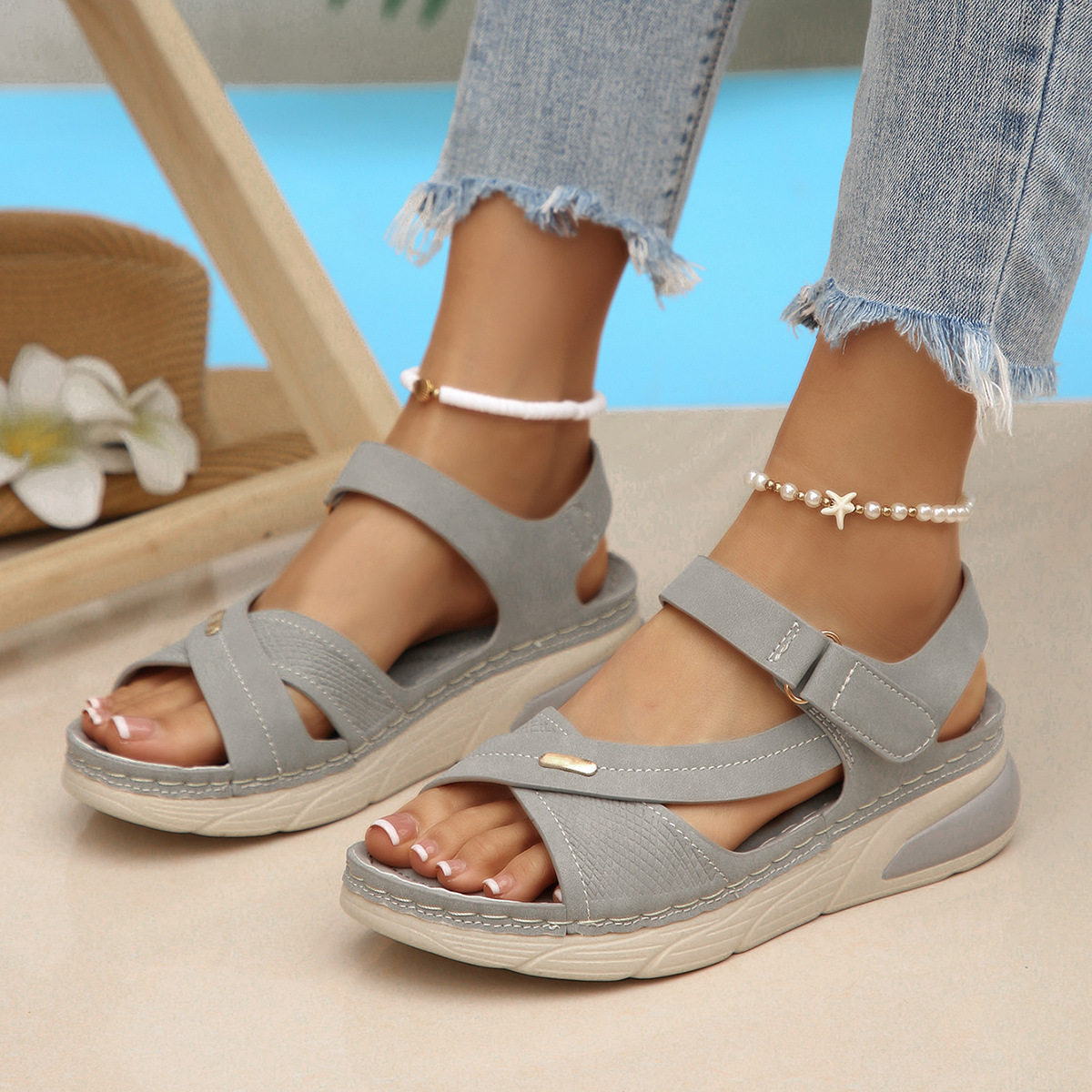 Open Toe Platform Sandals