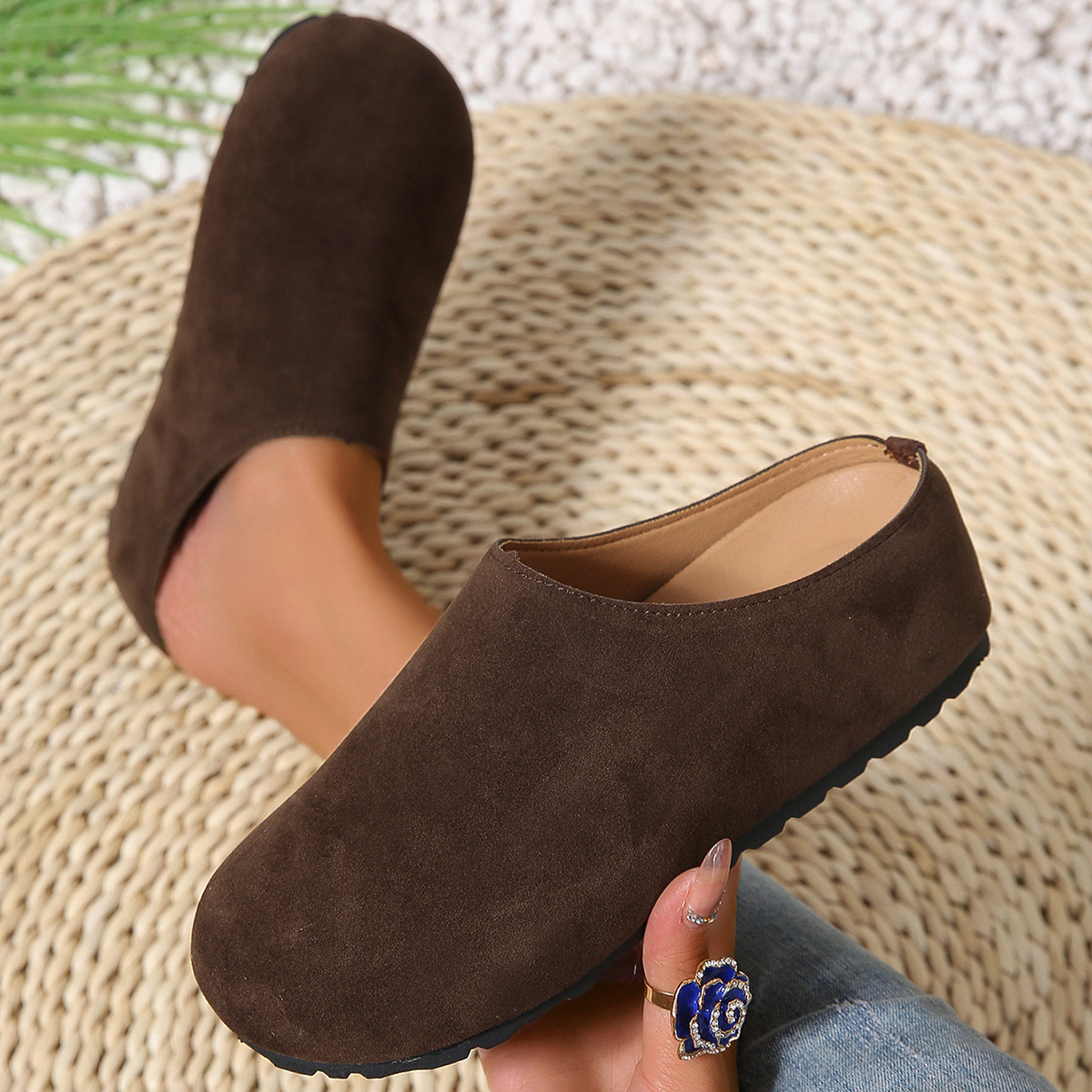 Round Toe Slip-Ons