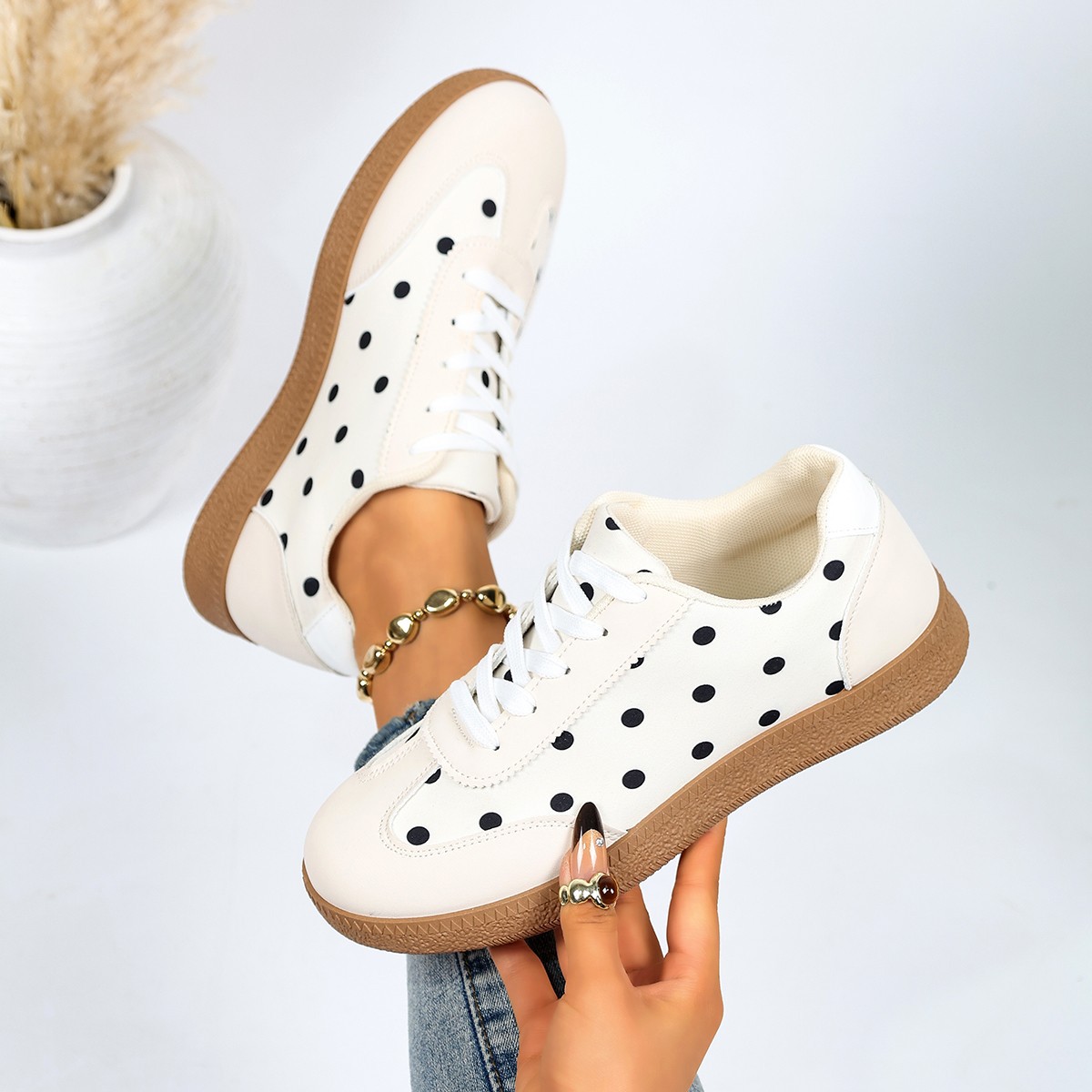 Polka Dot Casual Sneakers