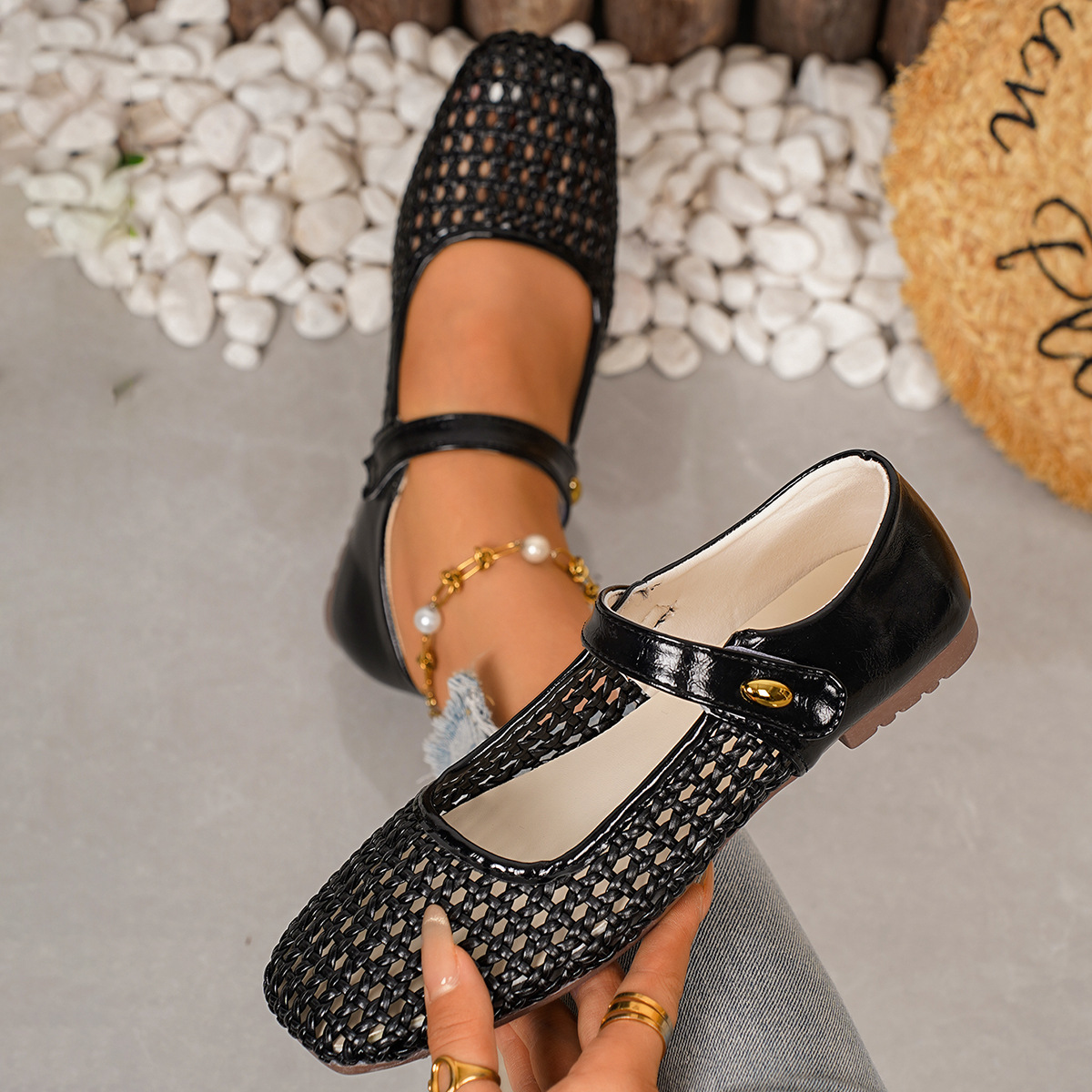 Square Toe Slip-Ons