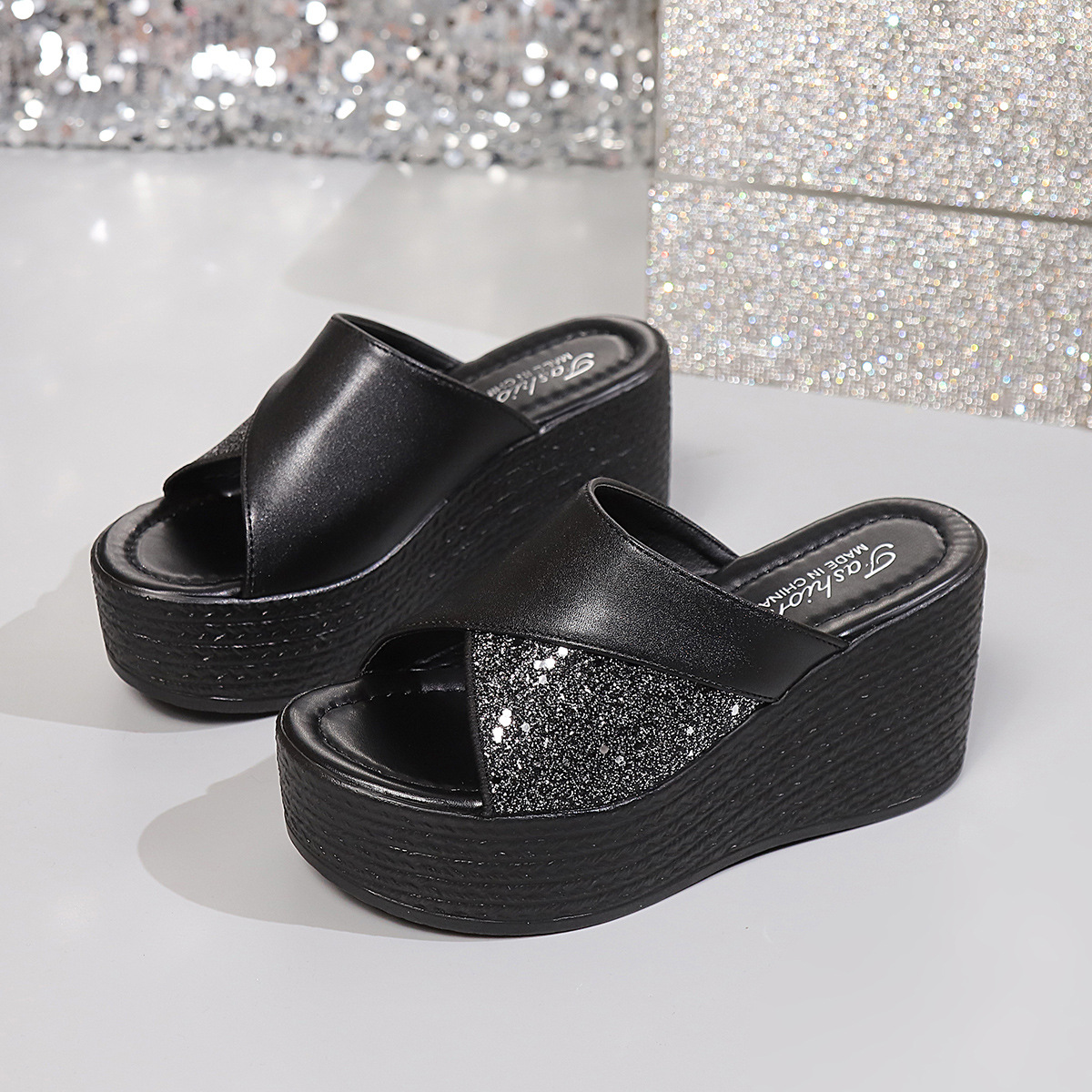 Open Toe Platform Wedge Sandals