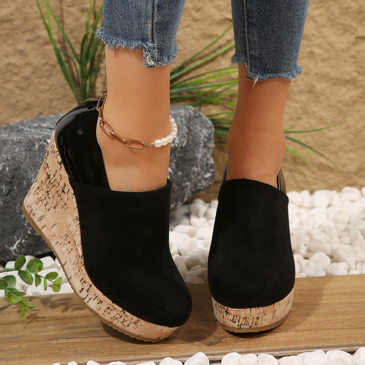 Round Toe Slip-Ons