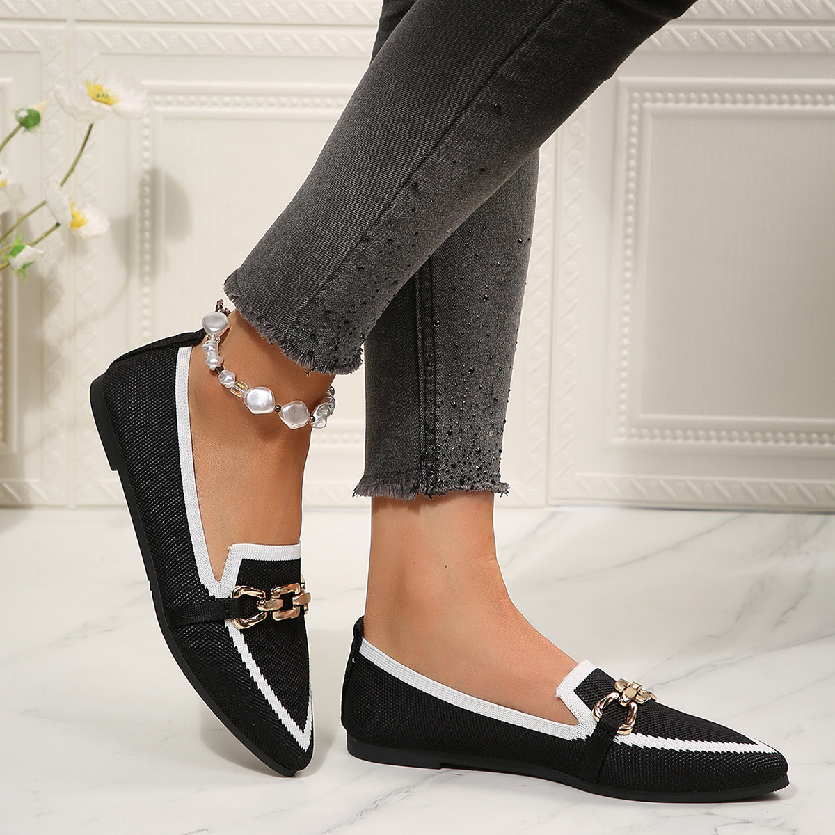 Point Toe Slip-Ons