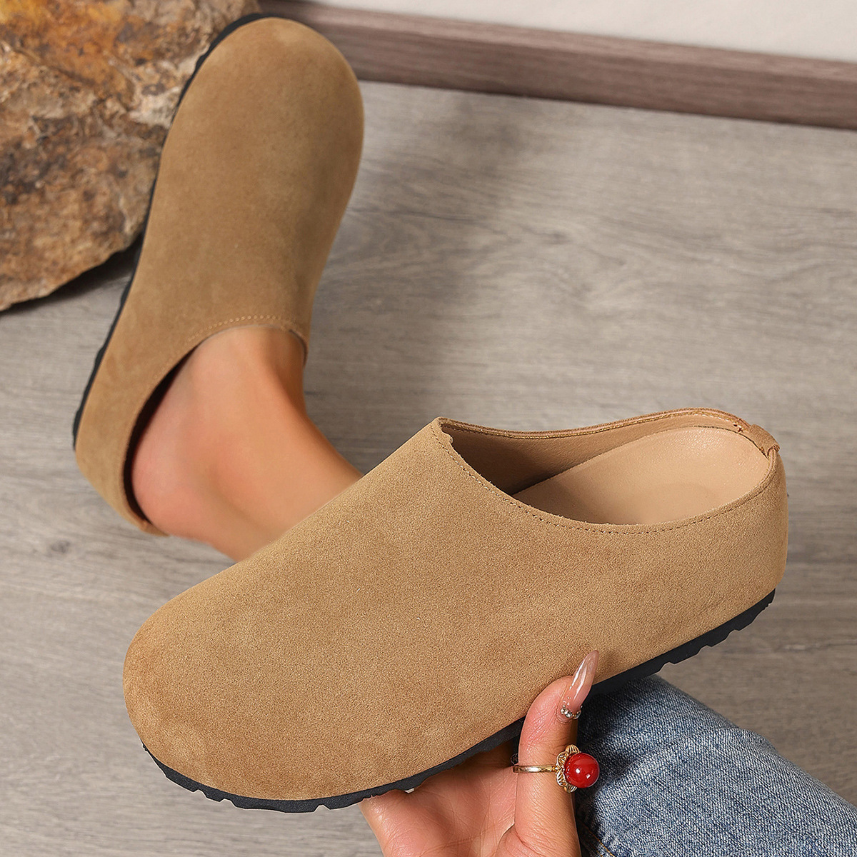 Round Toe Slip-Ons