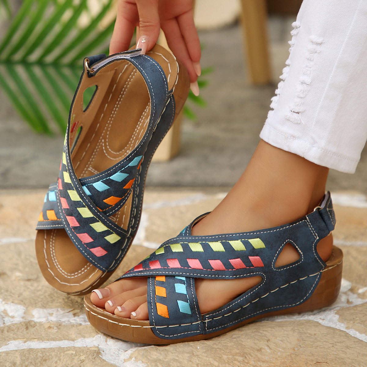 Open Toe Wedge Sandals
