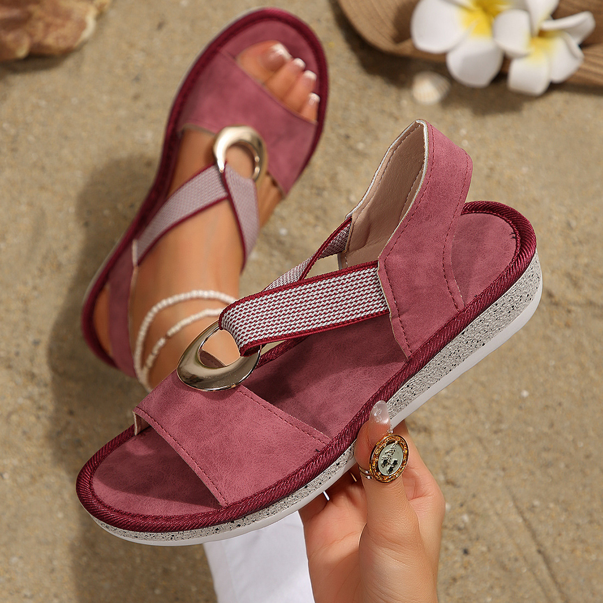 Open Toe Wedge Sandals