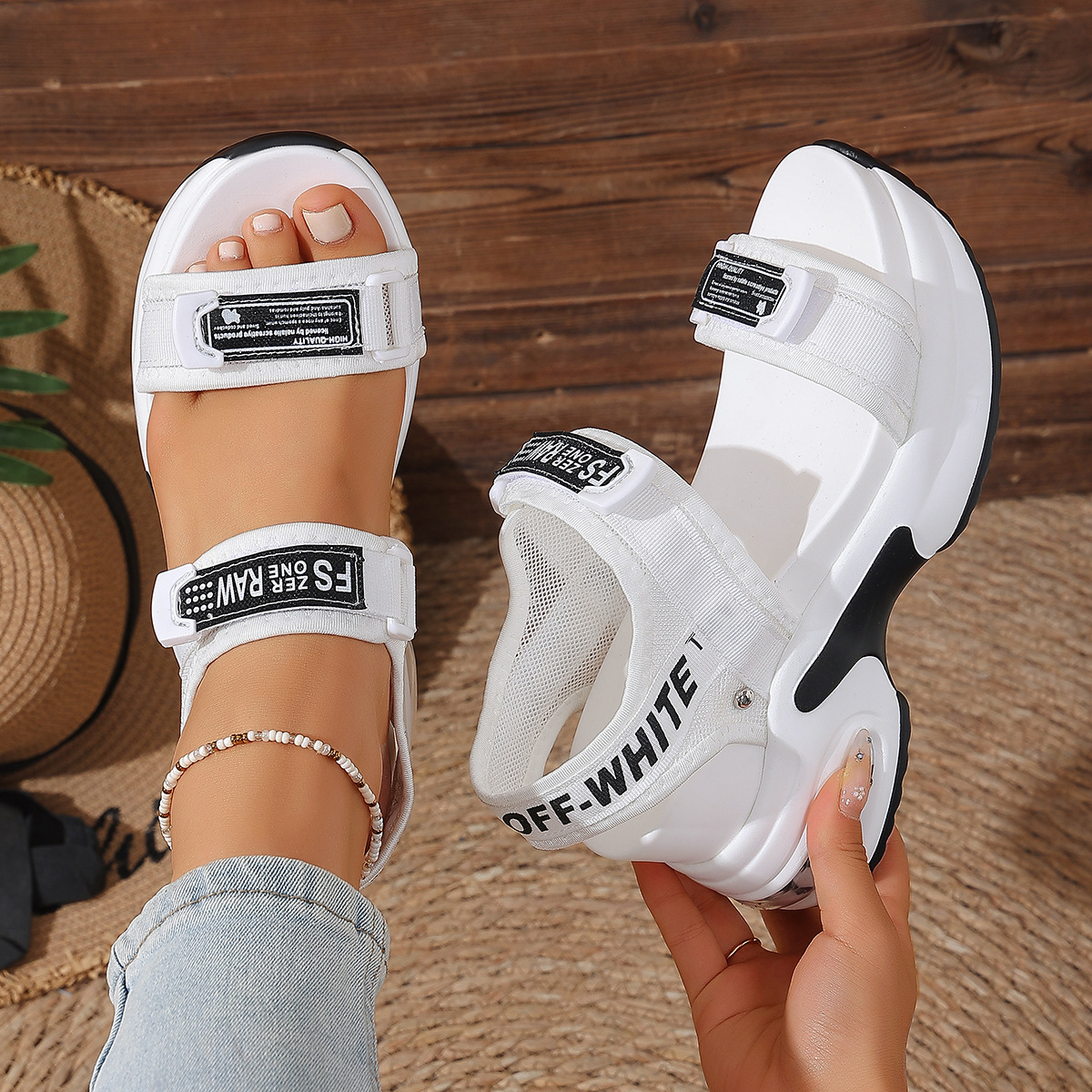 Open Toe Wedge Sandals