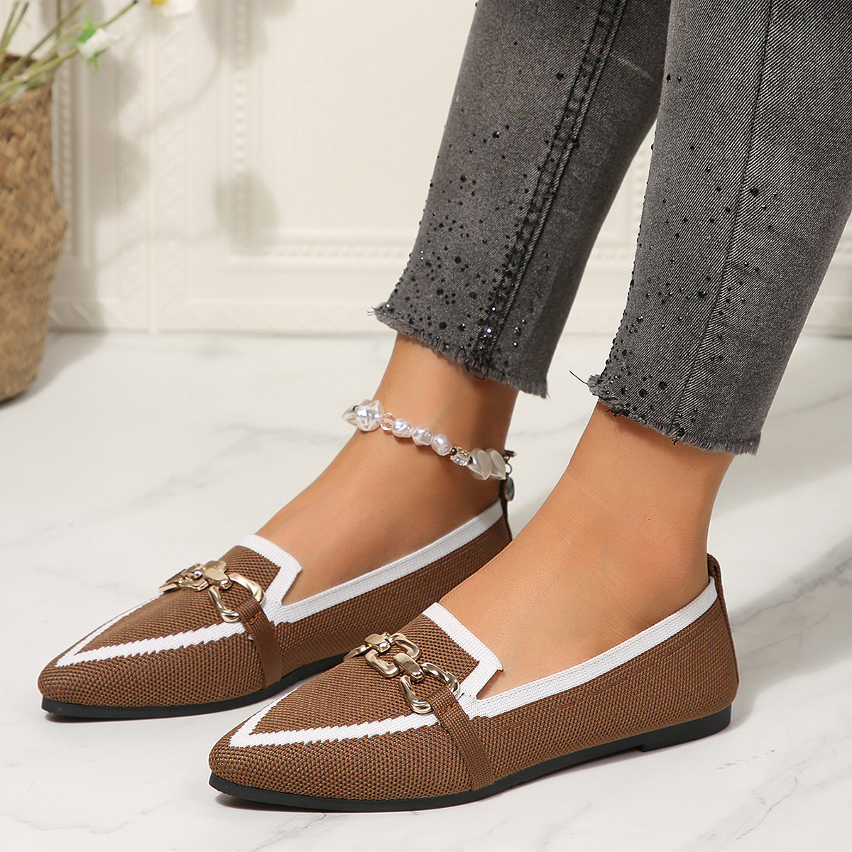 Point Toe Slip-Ons