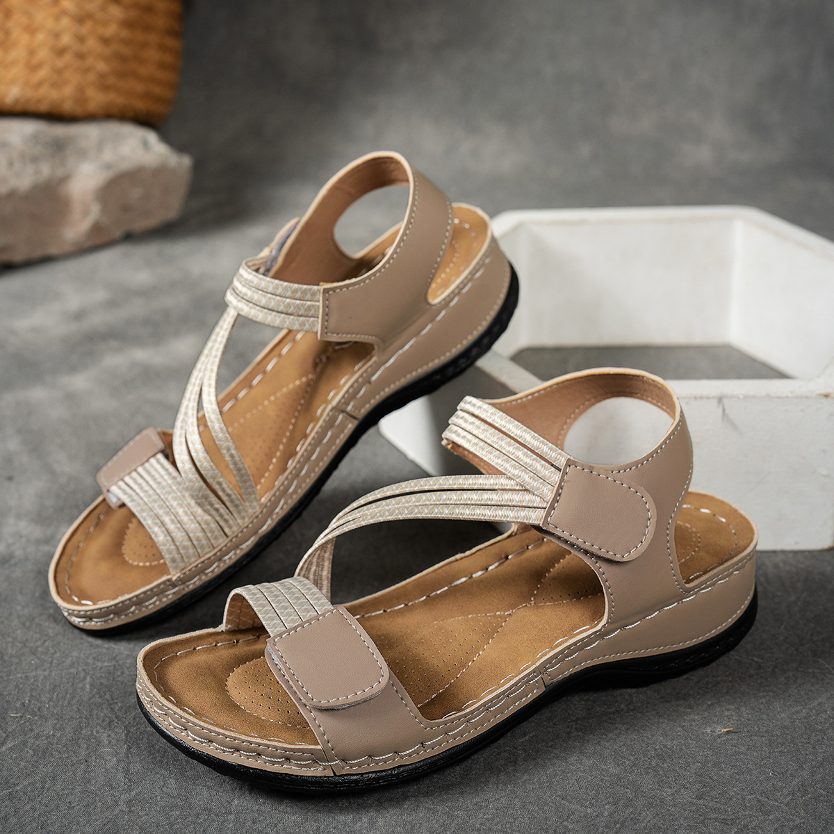 Open Toe Wedge Sandals