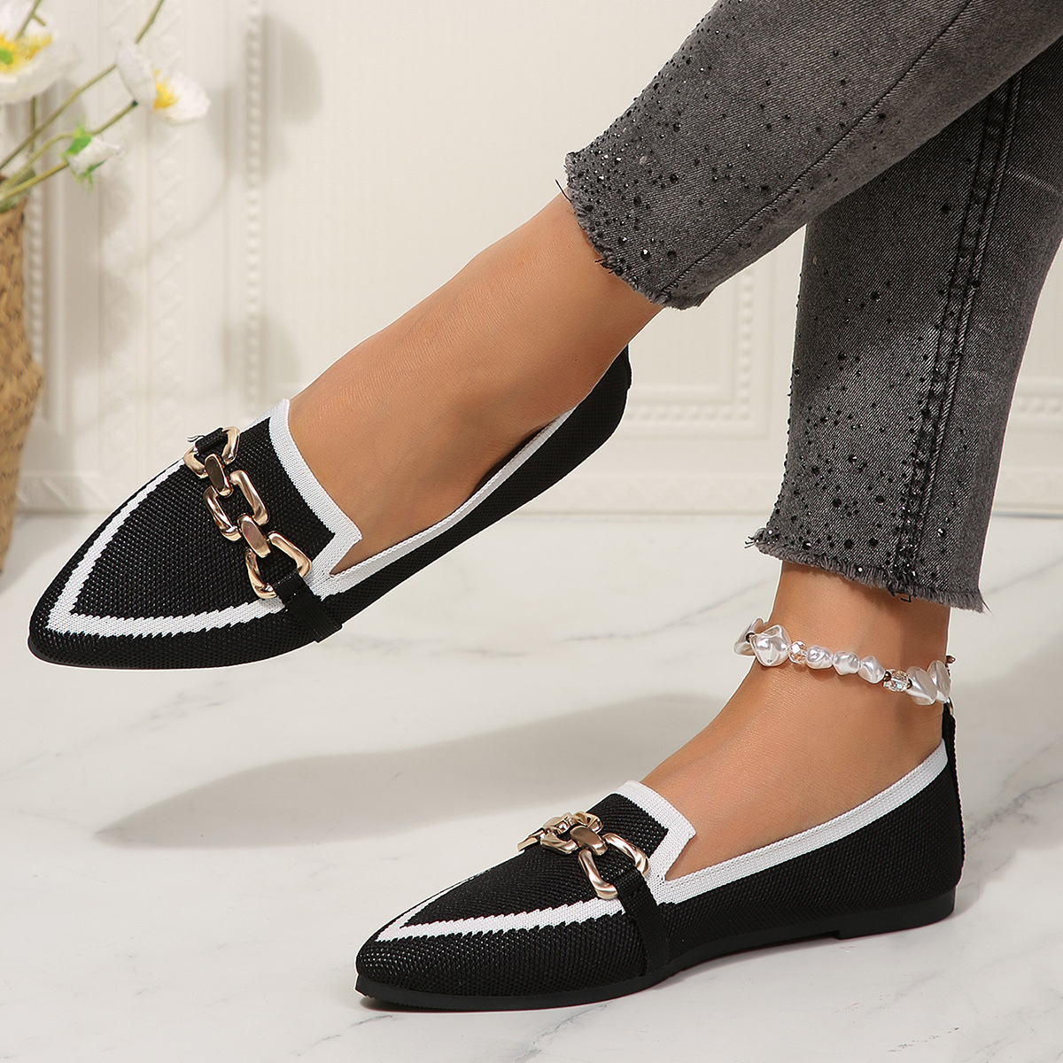 Point Toe Slip-Ons