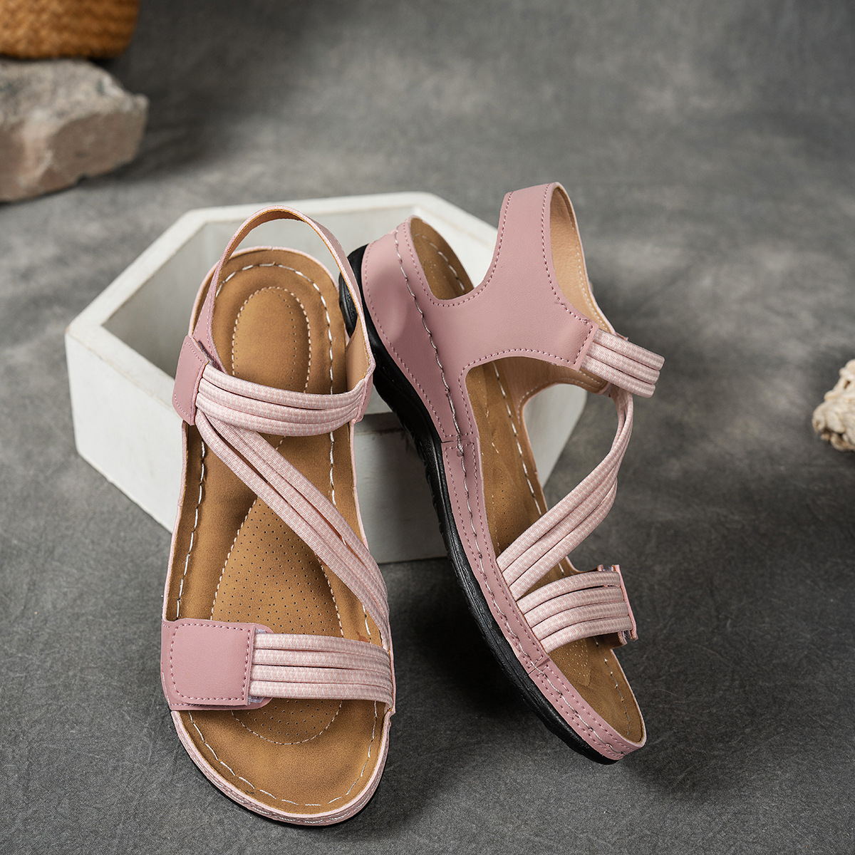 Open Toe Wedge Sandals