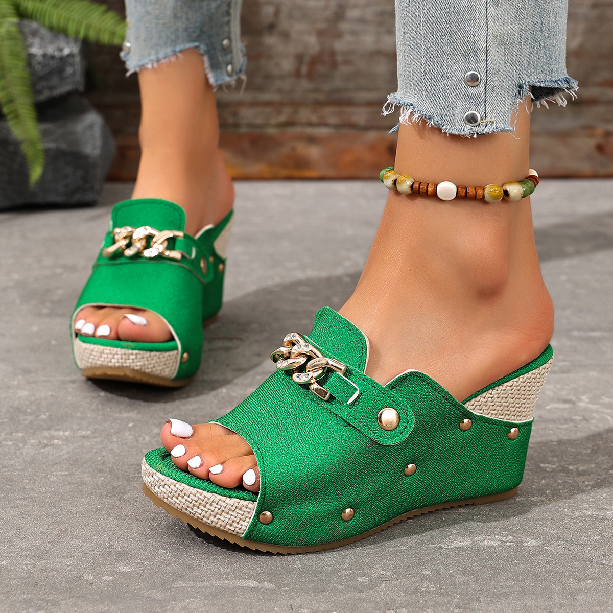Open Toe Wedge Sandals