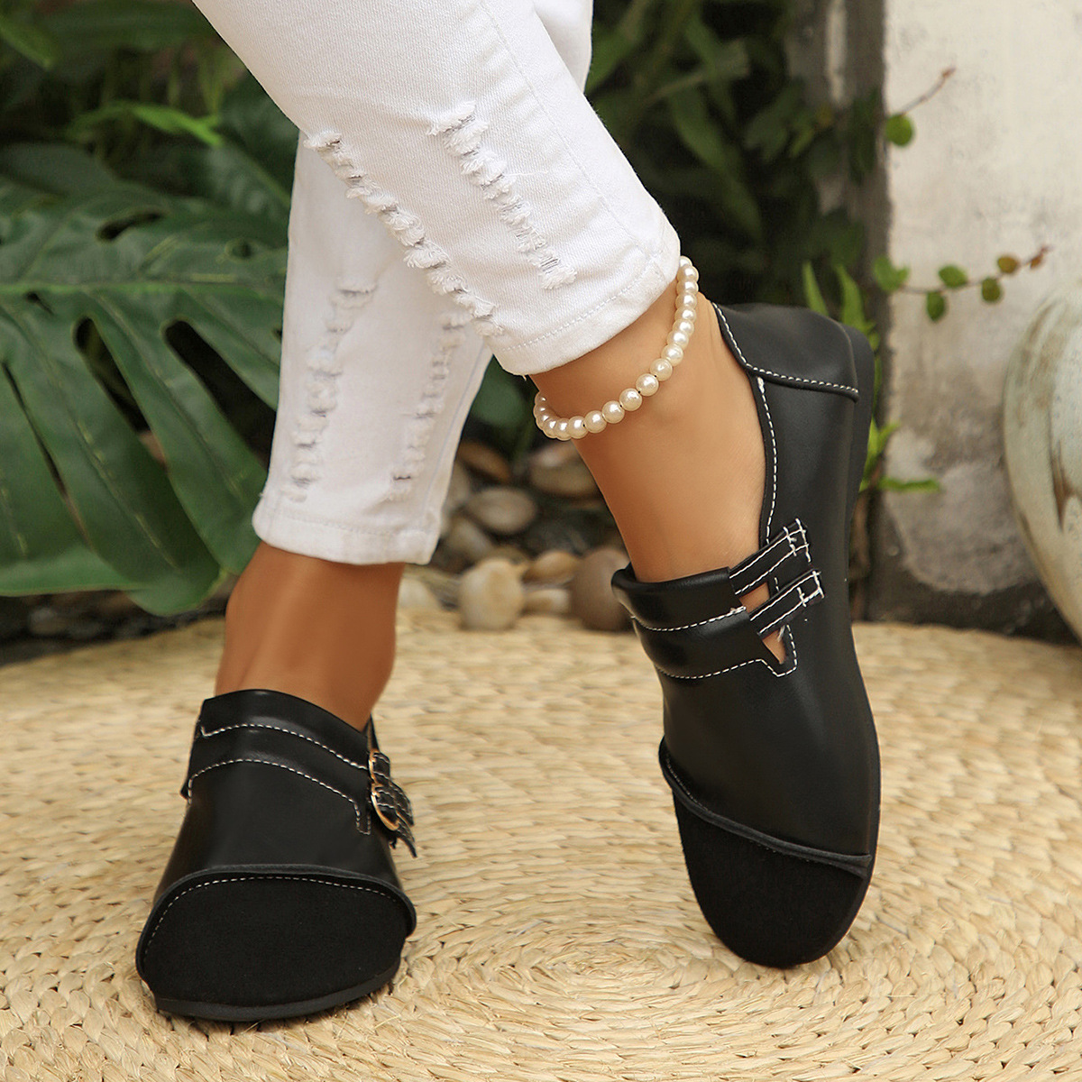 Round Toe Slip-Ons