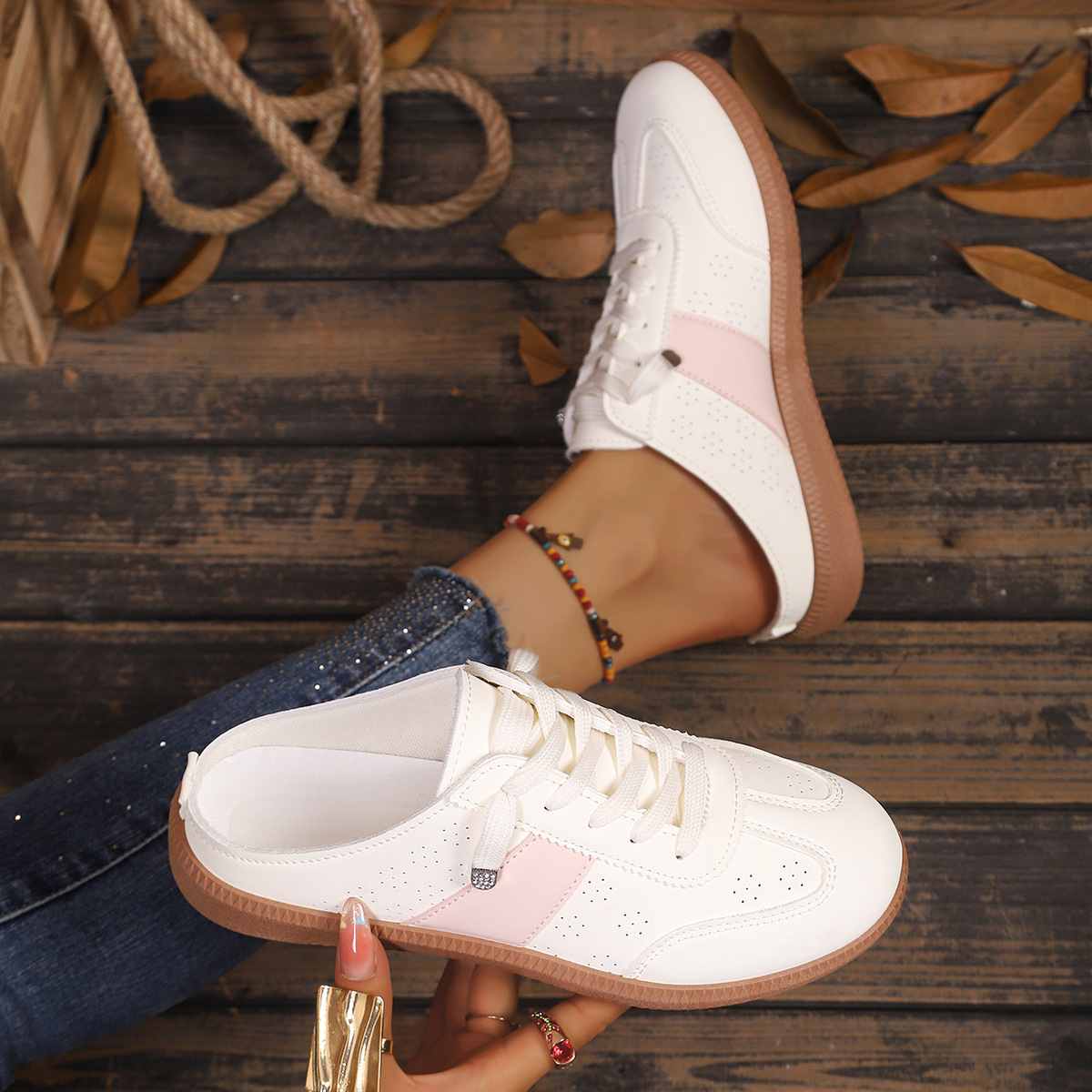 Round Toe Slip-Ons