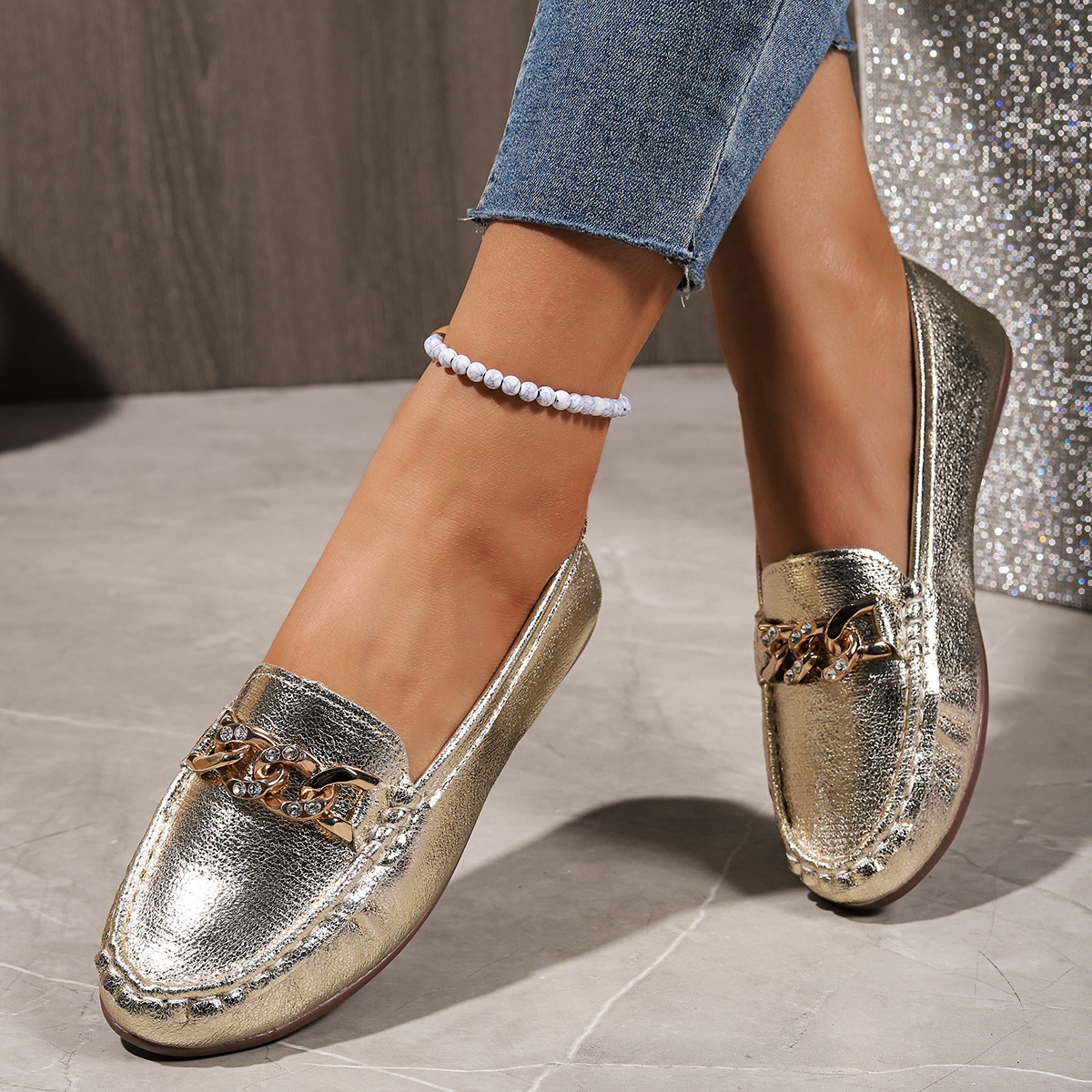 Round Toe Slip-Ons