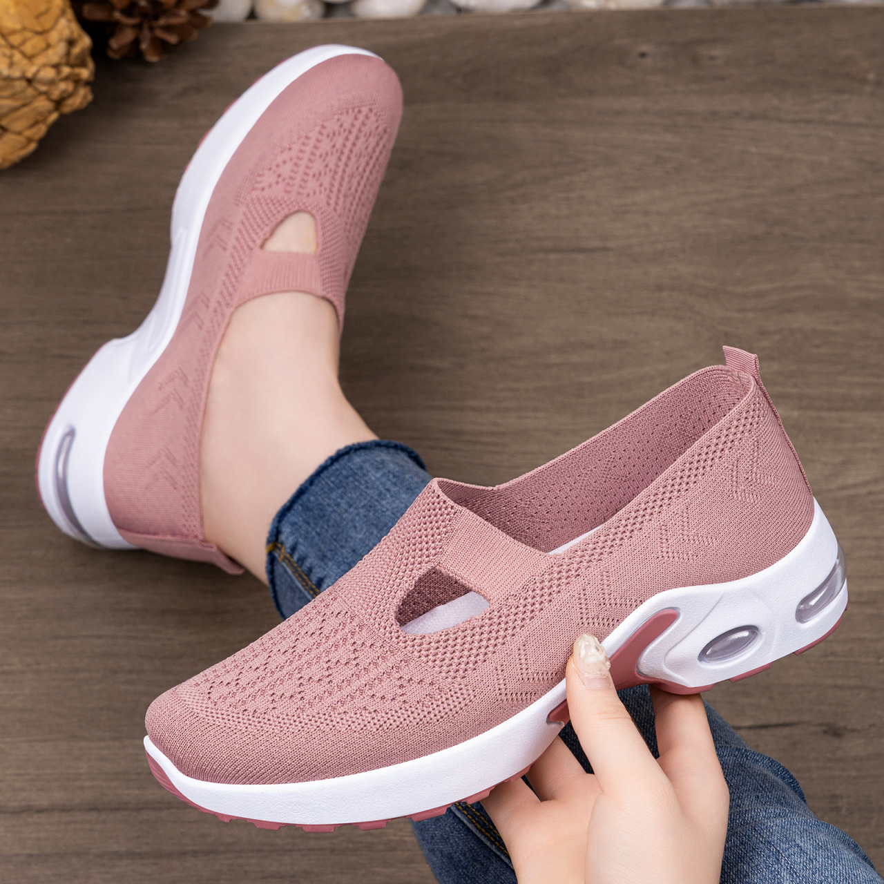 Round Toe Slip-Ons