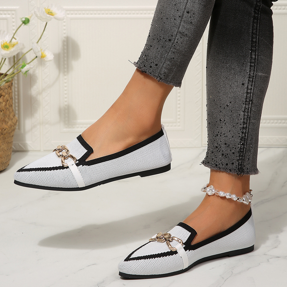 Point Toe Slip-Ons
