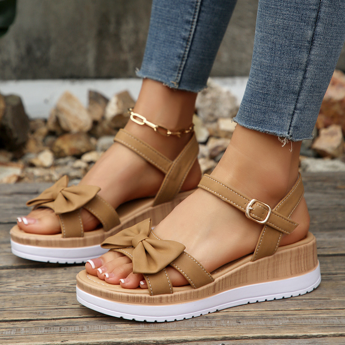 Open Toe Wedge Sandals