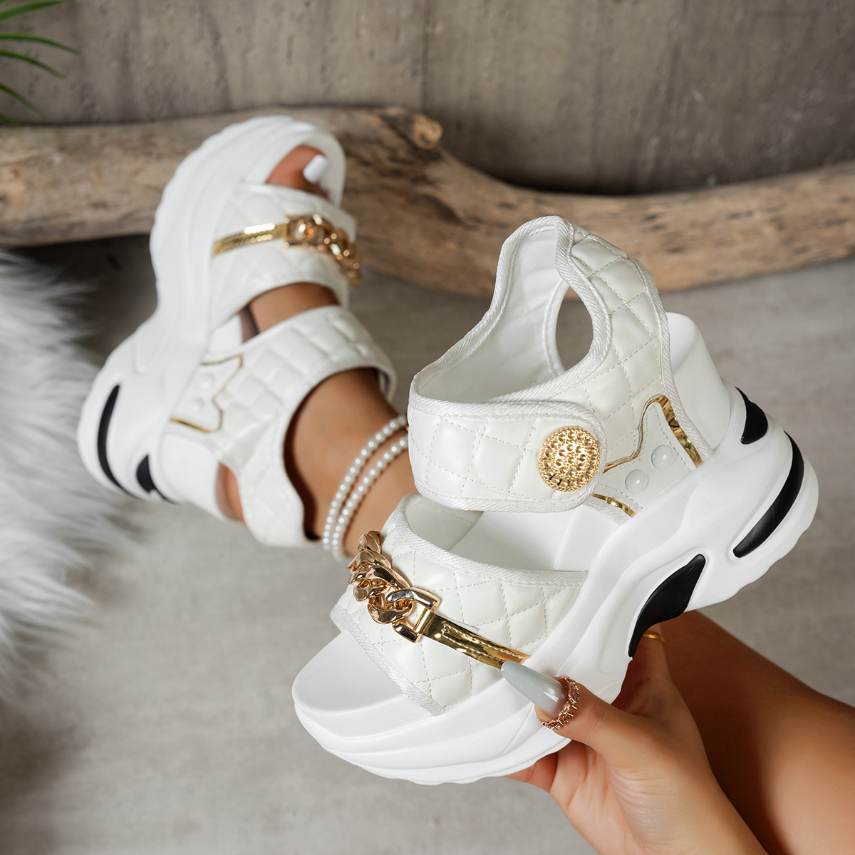 Open Toe Platform Sandals