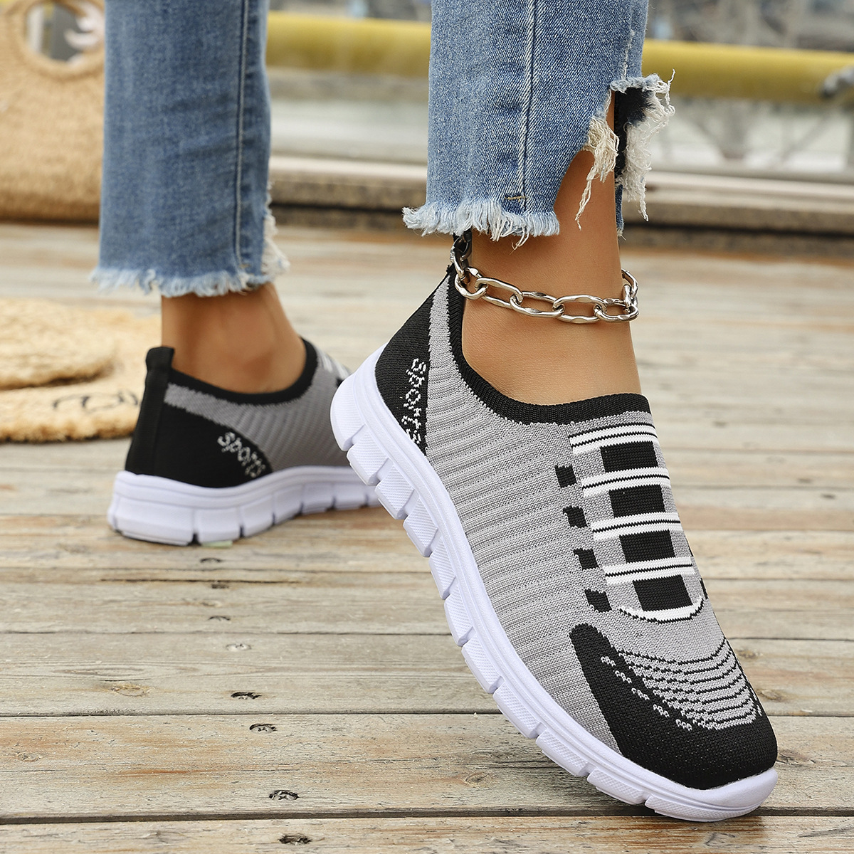 Round Toe Slip-Ons