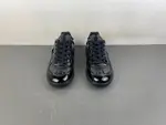 Maison Margiela Replica All-Black Glossy Leather Low-Top Sneakers (Style No. S58WS0109)