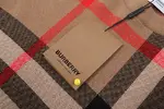 Burberry check wool blend crew neck knit sweater
