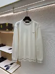 LOUIS VUITTON Letter Embroidery Color Block Striped Wool Knit Sweater
