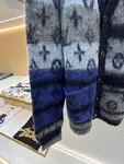 LOUIS VUITTON gradient mohair cardigan