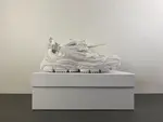 Off-White 24 Three-Arrow Hiking Platform Chunky Shoes, All White