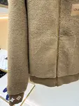 LOUIS VUITTON Stand Collar Jacquard Logo Fleece Jacket