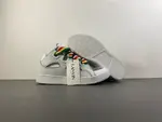 Lanvin White and gray rainbow stripes
