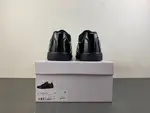 Maison Margiela Replica All-Black Glossy Leather Low-Top Sneakers (Style No. S58WS0109)