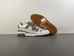 Louis Vuitton LV trainer, white-grey-brown