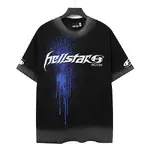 Hellstar Trendy Brand Pure Cotton T-Shirt Fabric: 32-count 250g washed combed double yarn pure cotton
