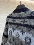 LOUIS VUITTON gradient mohair cardigan