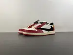 Travis Scott x Air Jordan 1 Low (White/Black/Red/Yellow) - Reverse Swoosh Low  DM7866-600