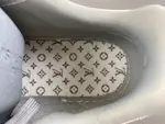 Louis Vuitton LV trainer, beige-grey, reflective LV collaboration.