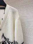 LOUIS VUITTON Ski Collection Patterned Single-Breasted Cardigan V-Neck Knit Sweater