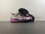 Off-White 24 Tri-Arrow Hiking Platform Chunky Shoes, Pink/Silver/Black