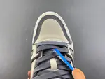 Louis Vuitton LV trainer, beige-grey, reflective LV collaboration.
